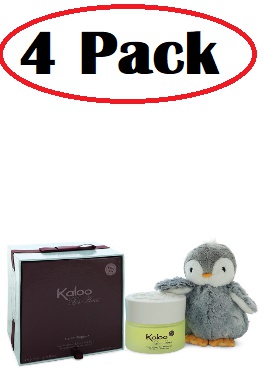 Kaloo 4 Pack of Kaloo Les Amis by Kaloo Alcohol Free Eau D'ambiance Spray + Free Penguin Soft Toy 3.4 oz