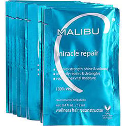 Malibu Hair Care Malibu C Miracle Repair Hair Reconstructor (1 Packet) - Nourishing Hair Repair Treatment for Weak, Damaged Strands - Flax Protei