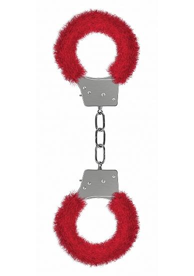 Shots Toys Ouch Beginners Handcuffs Furry Red