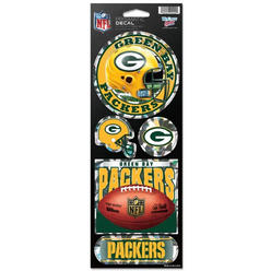 Wincraft Green Bay Packers Stickers Prismatic
