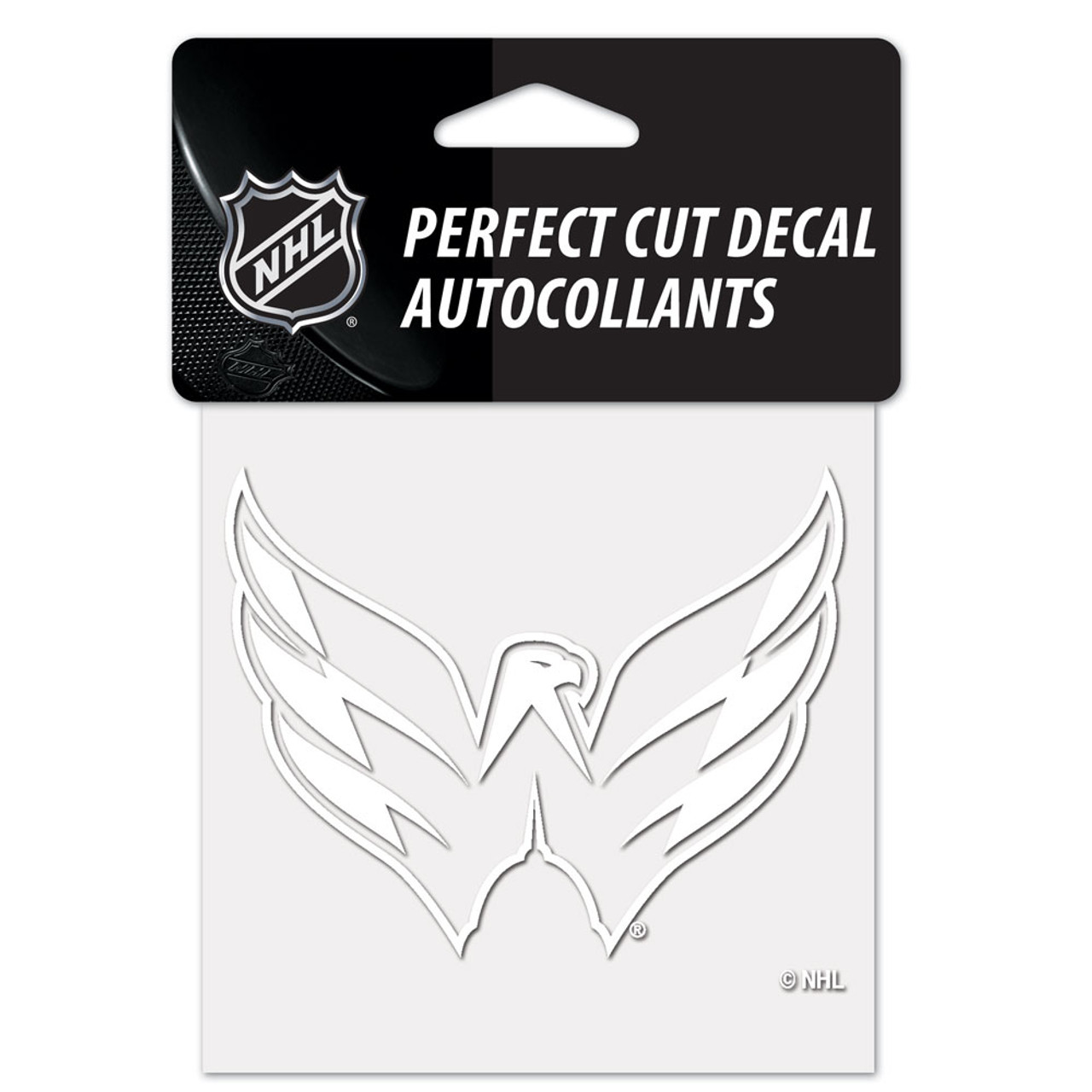 RC Washington Capitals Decal 4x4 Perfect Cut White Special Order