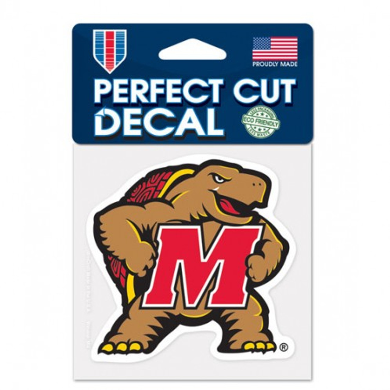Wincraft Maryland Terrapins Decal 4x4 Perfect Cut Color