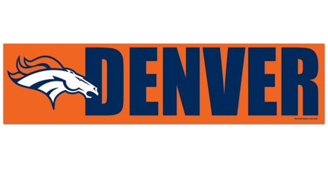 Wincraft Denver Broncos Decal Bumper Sticker