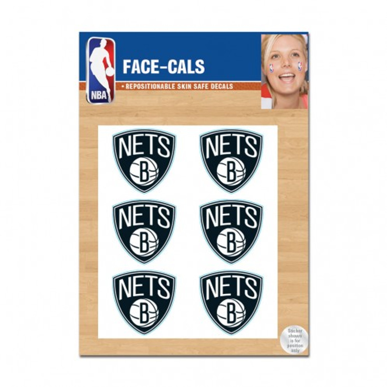 Wincraft Brooklyn Nets Tattoo Face Cals Special Order