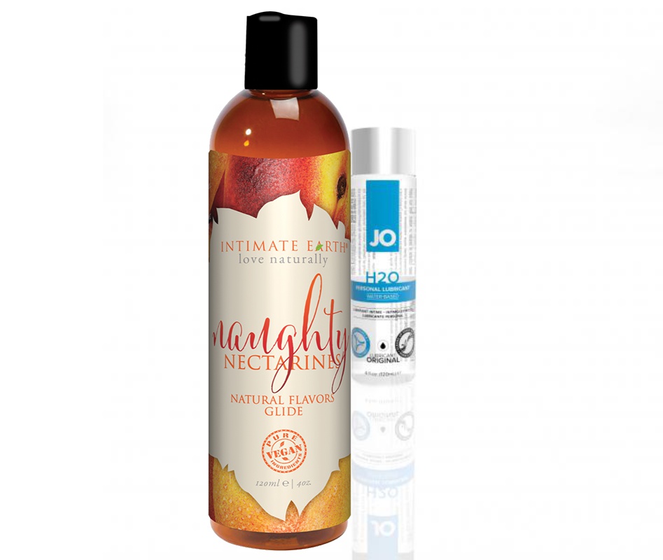 New Earth Trading LLC IE Naughty Nectarines Plsr Glide 120ml And JO H20 4.5oz.