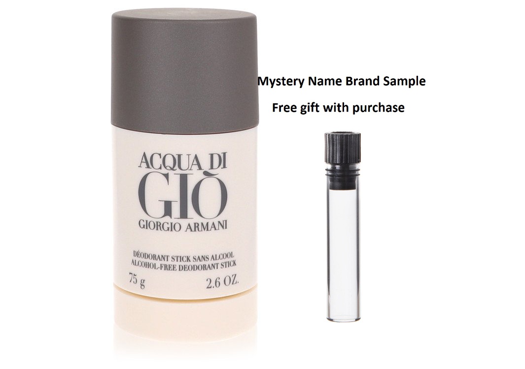 Eller senere Brandy Calamity ACQUA DI GIO by Giorgio Armani Deodorant Stick 2.6 oz And a Mystery Name  brand sample vile