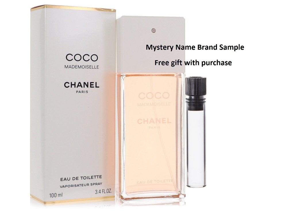 COCO MADEMOISELLE by Chanel Eau De Toilette Spray 3.4 oz And a Mystery Name  brand sample vile