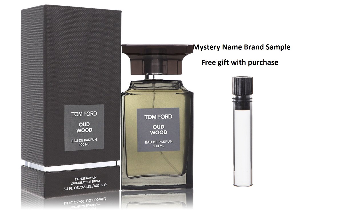 Ford Oud Wood by Tom Ford Eau Spray 3.4 oz And a Mystery Name brand sample vile