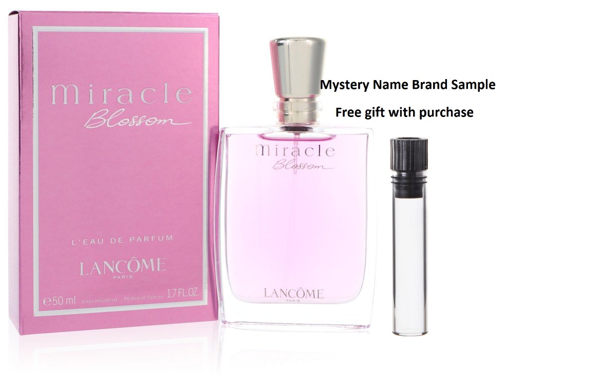 Miracle Blossom by Lancome Eau De Parfum Spray 1.7 oz And a Mystery Name  brand sample vile