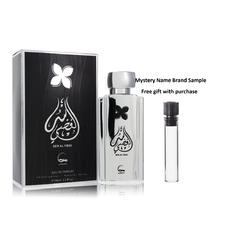 Khususi Ser Al Fiddi by Khususi Eau De Parfum Spray (Unisex) 3.3 oz And a Mystery Name brand sample vile
