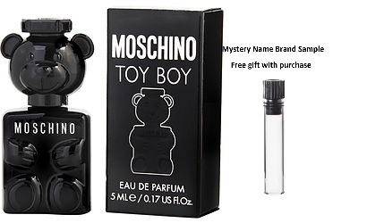 MOSCHINO TOY BOY by Moschino EAU DE PARFUM 0.17 OZ MINI for MEN And a Mystery Name brand sample vile