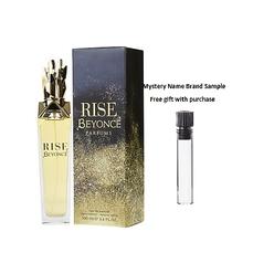 BEYONCE RISE by Beyonce EAU DE PARFUM SPRAY 3.4 OZ for WOMEN And a Mystery Name brand sample vile