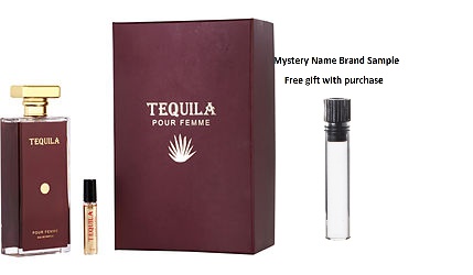TEQUILA by Tequila Parfums EAU DE PARFUM SPRAY 3.3 OZ for WOMEN And a  Mystery Name brand sample vile