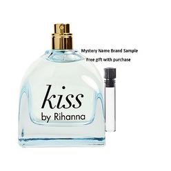 RIHANNA KISS by Rihanna EAU DE PARFUM SPRAY 3.4 OZ *TESTER for WOMEN And a Mystery Name brand sample vile