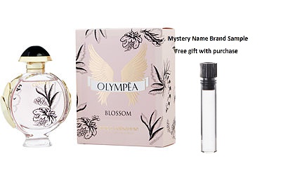 PACO RABANNE OLYMPEA BLOSSOM by Paco Rabanne EAU DE PARFUM FLORALE SPRAY  2.7 OZ for WOMEN And a Mystery Name brand sample vile
