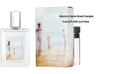 Philosophy Pure Grace Summer Moments by Philosophy EDT Spray 2 oz for Women and A Mystery Name Brand Sample Vile