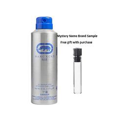 MARC ECKO BLUE by Marc Ecko ALL OVER BODY SPRAY 6 OZ for MEN And a Mystery Name brand sample vile