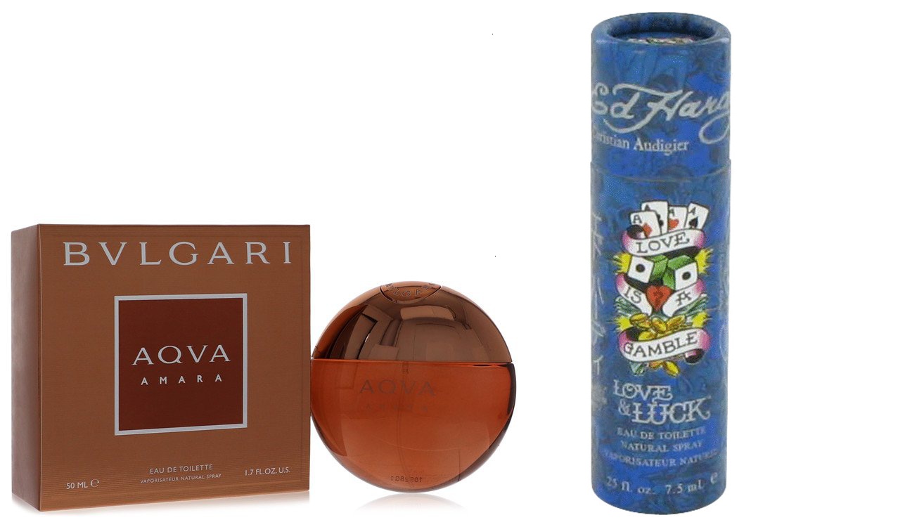 Bvlgari Gift Set Bvlgari Aqua Amara Eau De Toilette Spray 1.7 oz And a Love & Luck  Mini EDT  .25 oz