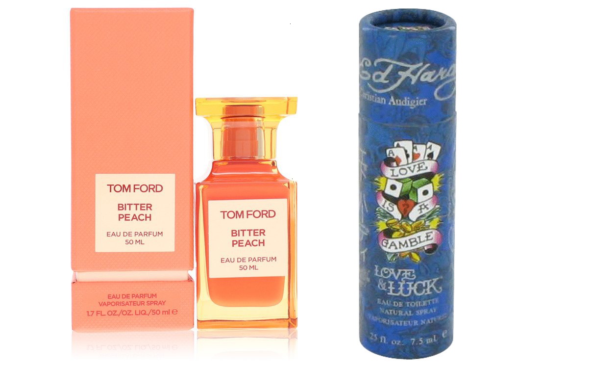 Tom Ford Gift Set Tom Ford Bitter Peach Eau De Parfum Spray (Unisex) 1.7 oz And a Love & Luck  Mini EDT  .25 oz