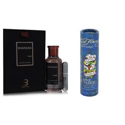 BHARARA BEAUTY Gift Set Bharara King Eau De Parfum Spray + Refillable Travel Spray 3.4 oz And a Love & Luck  Mini EDT  .25 oz