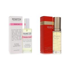 Demeter Set of Womens Demeter Bubble Gum Demeter Cologne Spray 4 oz And a JOVAN MUSK Cologne Concentrate Spray 2 oz