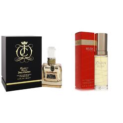 Juicy Couture Set of Womens Juicy Couture Majestic Woods Juicy Couture EDP Spray 3.4 oz And a JOVAN MUSK Cologne Concentrate Spray 2 oz