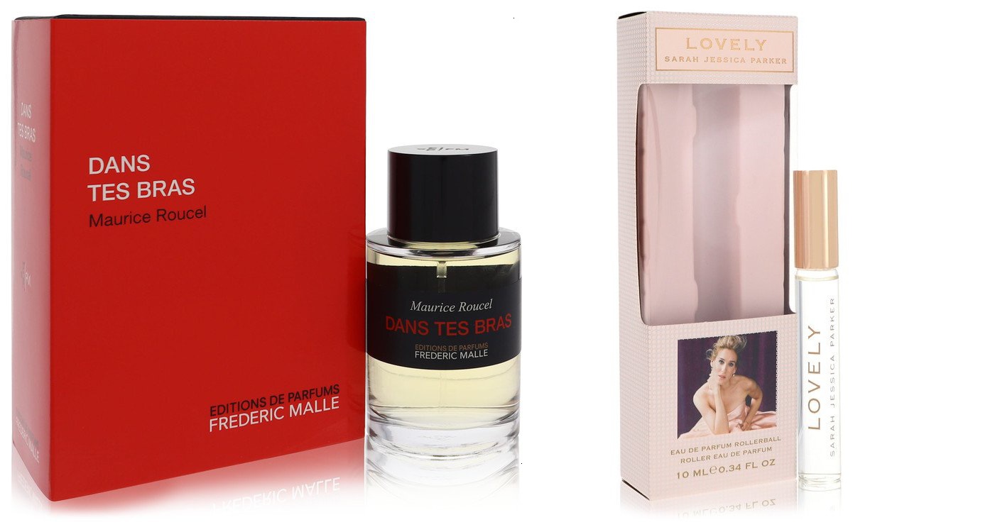 Frederic Malle  Set of Womens Dans Tes Bras by Frederic Malle Eau De Parfum Spray (Unisex) 3.4 oz And a Lovely Mini EDP Roll-On Pen .34 oz