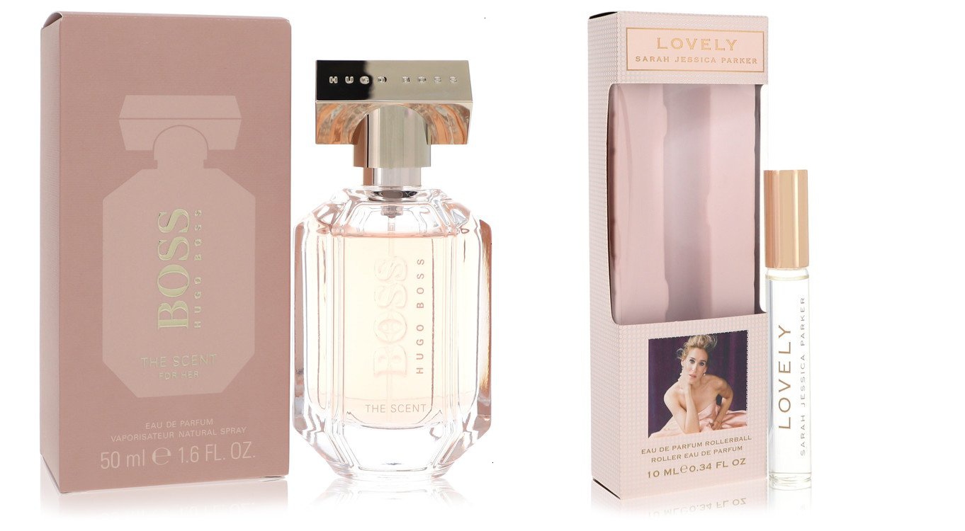 Blind Word gek Vrouw Cologne bundle of Womens Boss The Scent by Hugo Boss Eau De Parfum Spray  1.7 oz And a Lovely Mini EDP Roll-On Pen .34 oz