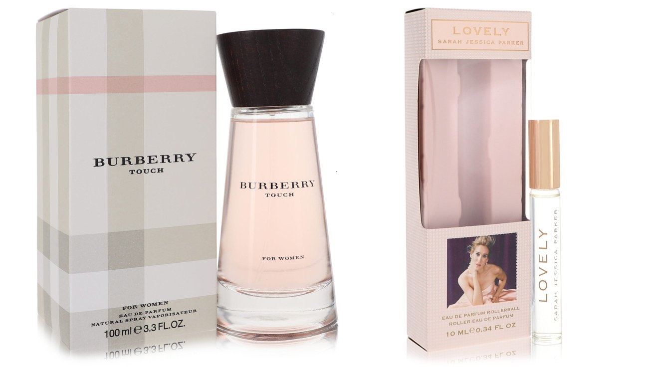 Cologne bundle of Womens BURBERRY TOUCH by Burberry Eau De Parfum Spray 3.3  oz And a Lovely Mini EDP Roll-On Pen .34 oz
