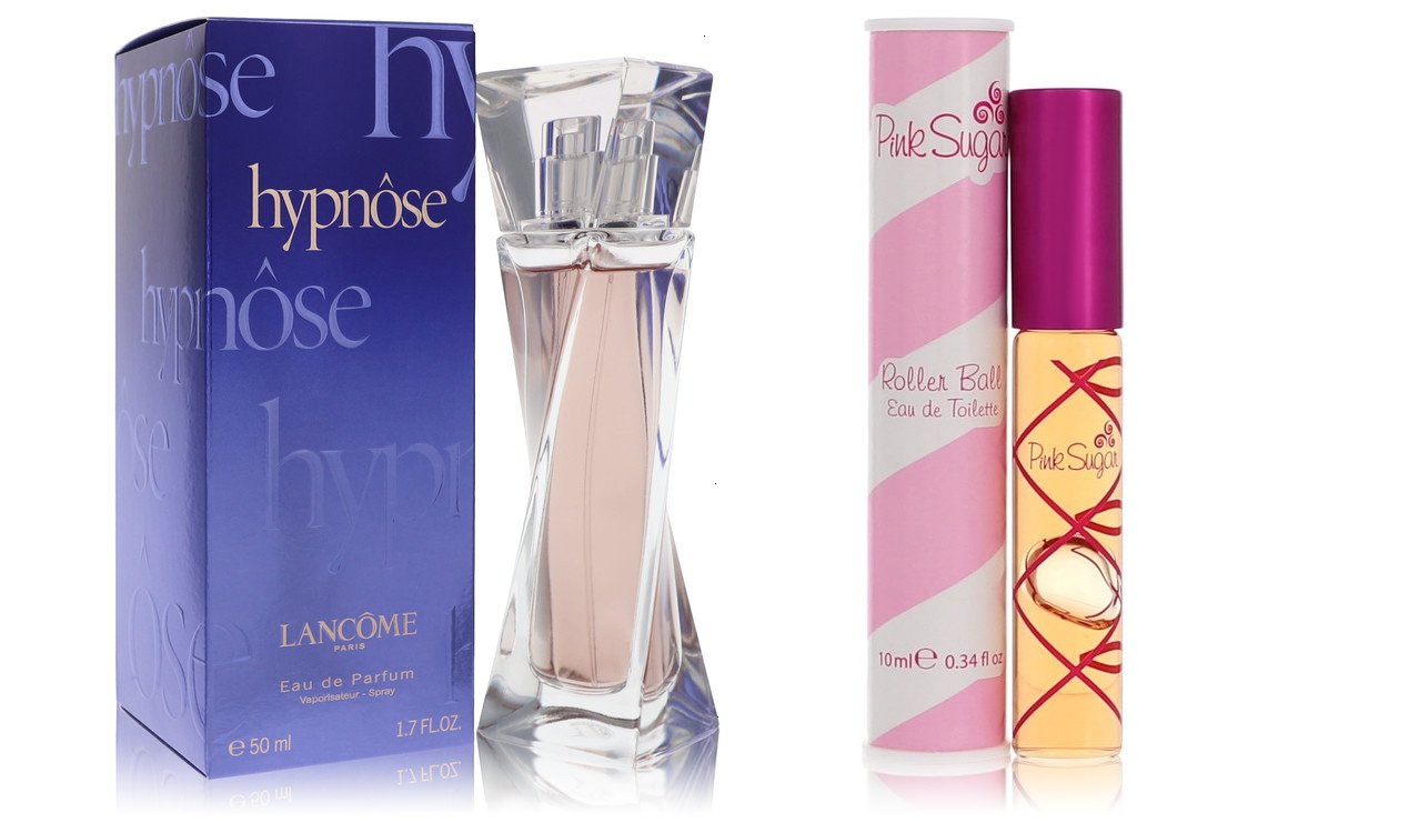 Lancome Cologne bundle of Womens Hypnose by Lancome Eau De Parfum Spray 1.7 oz And a Pink Sugar Roller Ball .34 oz