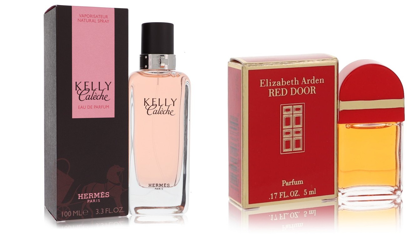 Hermes Set of Womens Kelly Caleche by Hermes EDP Spray 3.4 oz And a  RED DOOR Mini EDP .17 oz