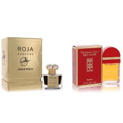 Roja Parfums Set   Roja Musk Aoud Absolue Precieux  Roja Parfums Extrait De Parfum Spray (Unisex) 1 oz And a  RED DOOR Mini EDP .17 oz