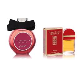 Rochas Set of Womens Mademoiselle Rochas Couture by Rochas EDP Spray (Tester) 3 oz And a  RED DOOR Mini EDP .17 oz