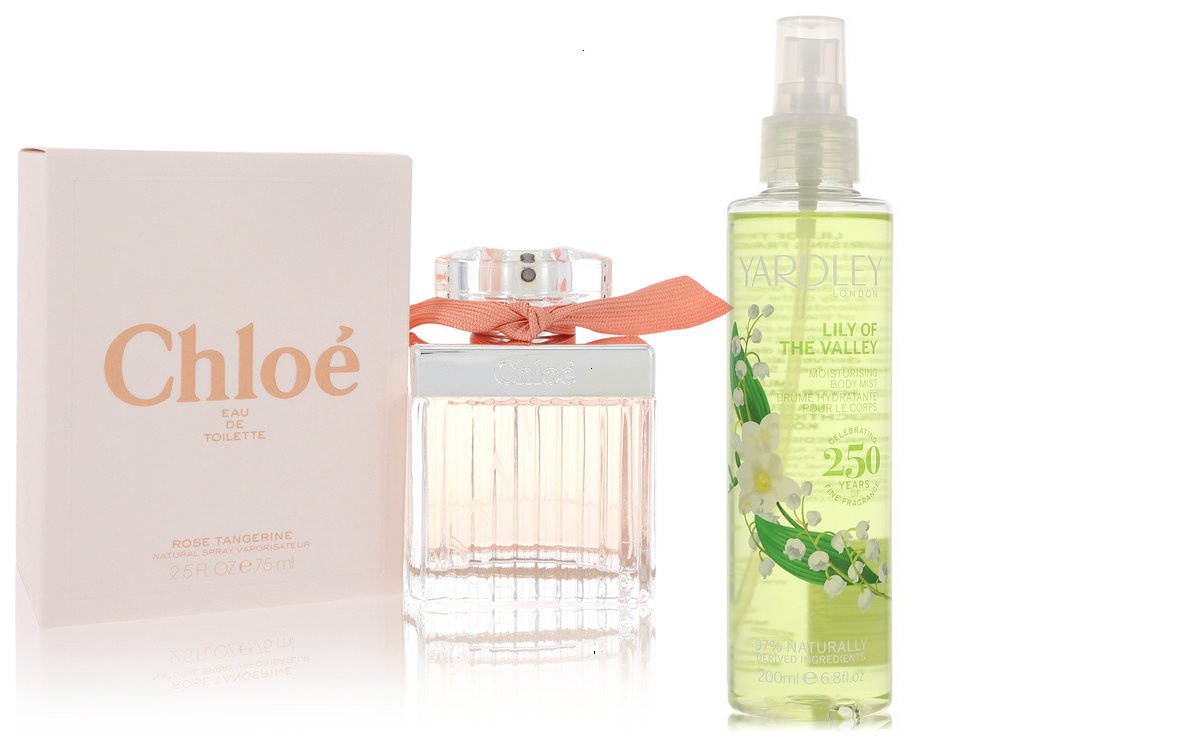 Chloe Set of Womens Chloe Rose Tangerine by Chloe EDT Spray 2.5 oz And a Lily of The Valley Yardley   Mist 6.8 oz 