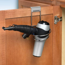 Hide Away Hair Dryer Holder Bathroom Organizer Spectrum Plus 30570 Mybella Over The Cabinet Folding Hair Dryer Holder