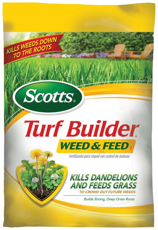Scotts 25006A Turf Builder Weed & Feed Fertilizer, 14.56 lbs