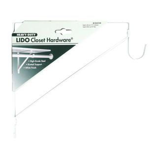 Lido Designs Lb 26 8150a Heavy Duty Closet Rod Bracket White