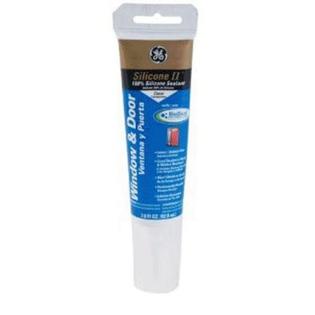 Ge Ge500 Silicone Ii Window Door Silicone Caulk Clear 2 8 Oz