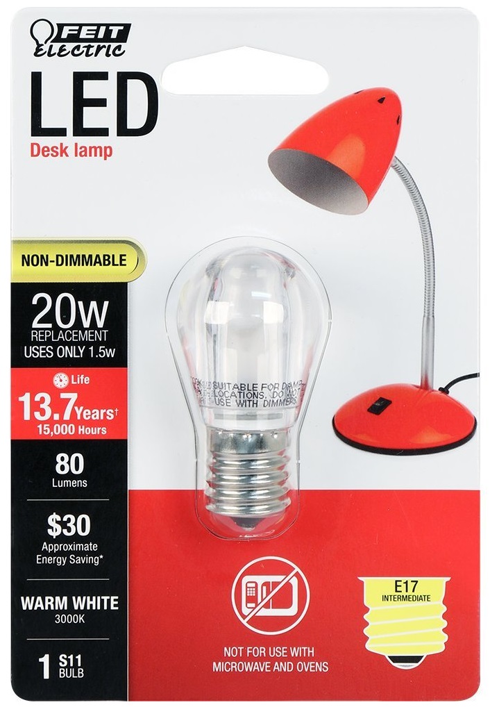 Feit Electric Bps11n Su Led Desk Lamp Led Light Bulb Warm White