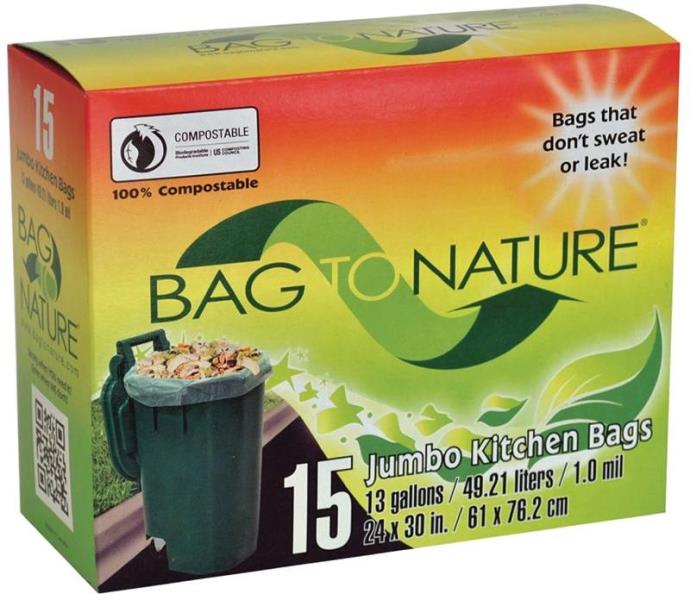 Indaco Mbp24205 Bag To Nature Compost Tall Kitchen 13 Gallon