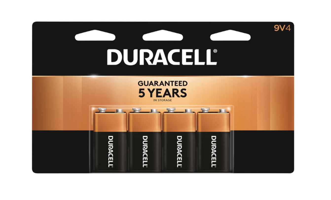 Duracell CopperTop Duracell MN16B4DW Duracell CopperTop 9V Alkaline Battery (4-Pack) MN16B4DW