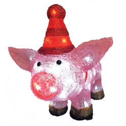 Celebrations Outdoor Decor Sears Celebrations Illumax 9465311 21 56 In Led Pig Christmas Decoration Pink Acrylic