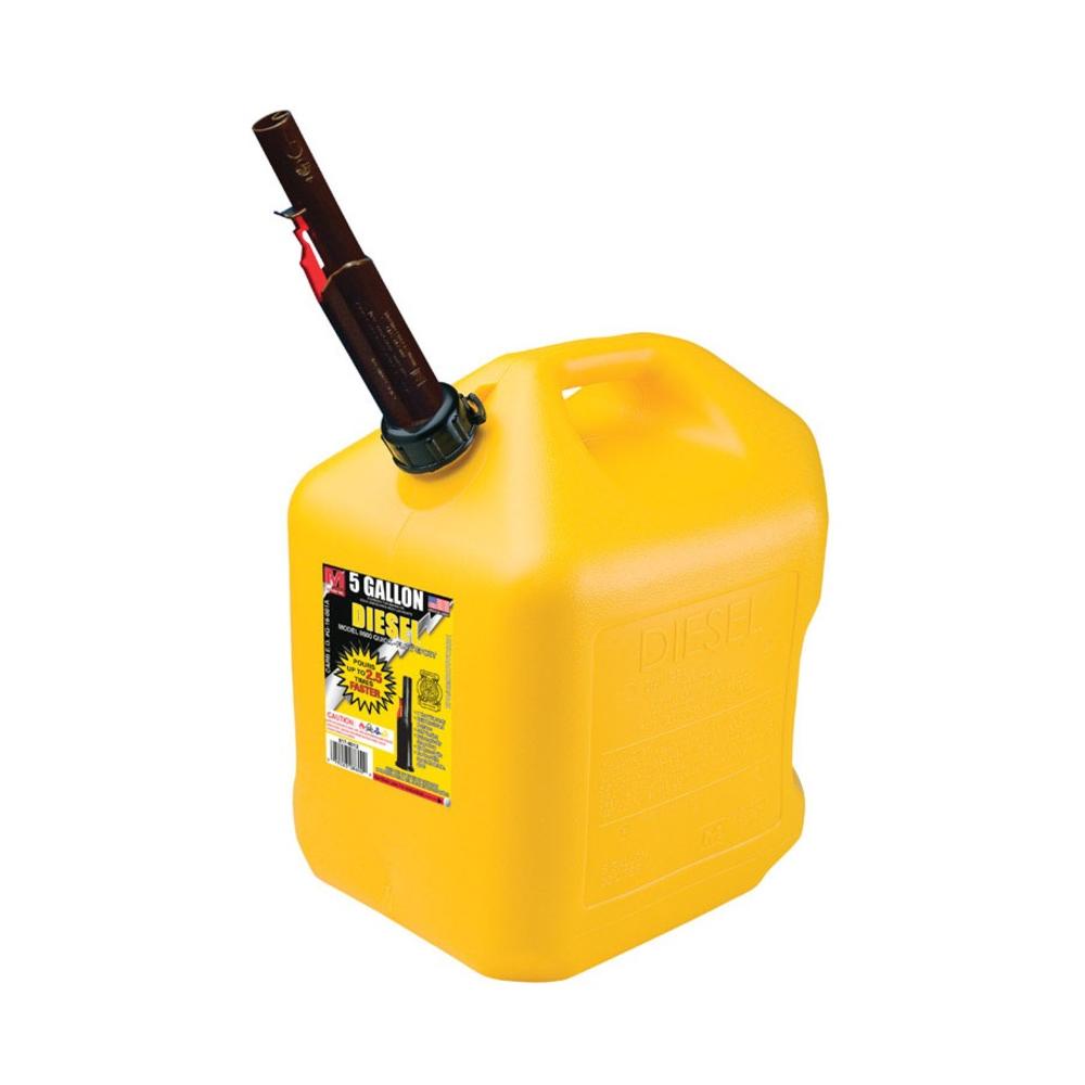Midwest Can 8610 Safety Diesel Can, Plastic, 5 Gallon