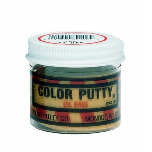 Color Putty 100 Oil Base Wood Filler Putty, White, 3.68 Oz