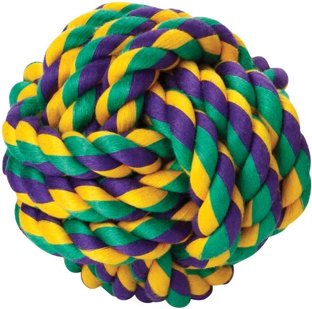 Multipet International MultiPet 29032 Nuts For Knots Rope Ball Dog Tug Toy, 4"