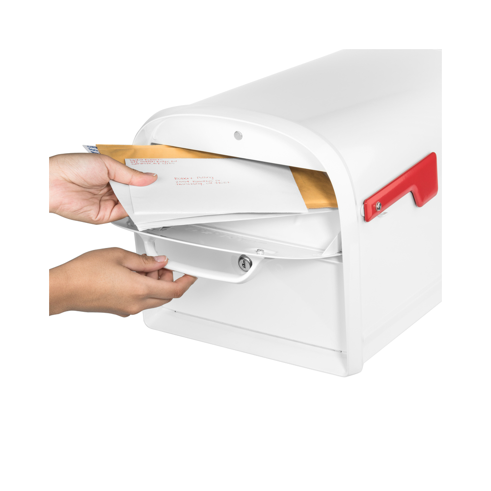 Architectural Mailboxes 6300w 10 Oasis Post Mounted Double Door