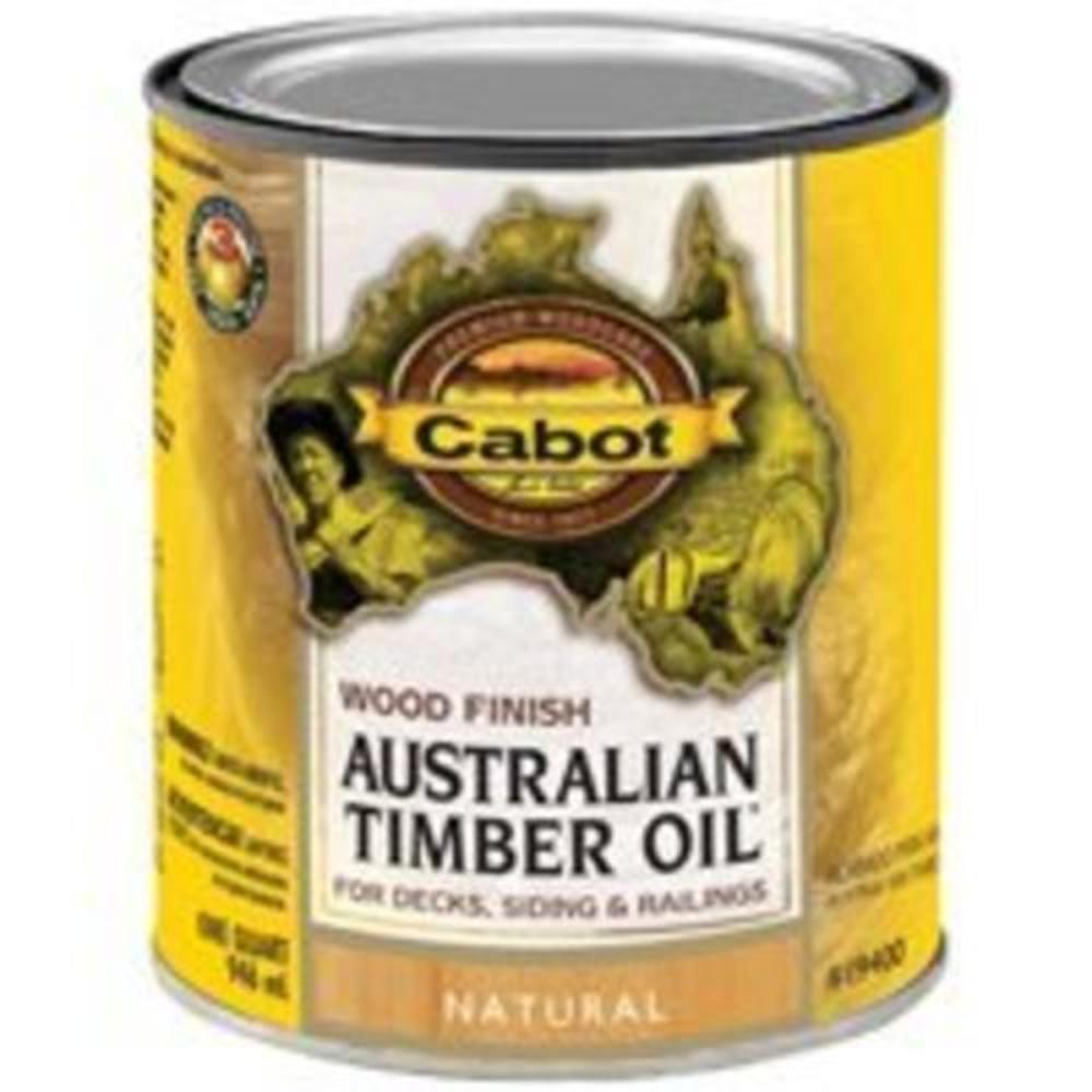 cabot 04-19400 Australian Timber Oil Natural Wood Finish, 1Quart
