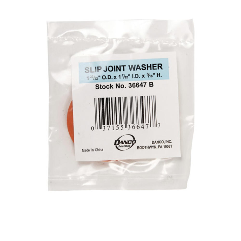 Danby 36647B Slip Joint Washer, Rubber