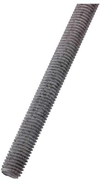 Stanley N825-010 Galvanized Coarse Threaded Steel Rod, 5/8-11"X2'