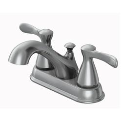 Oakbrook F51BC010ND-ACA1 Doria Series Brushed Nickel Two Handle Lavatory Faucet Quick Connect Pop-Up
